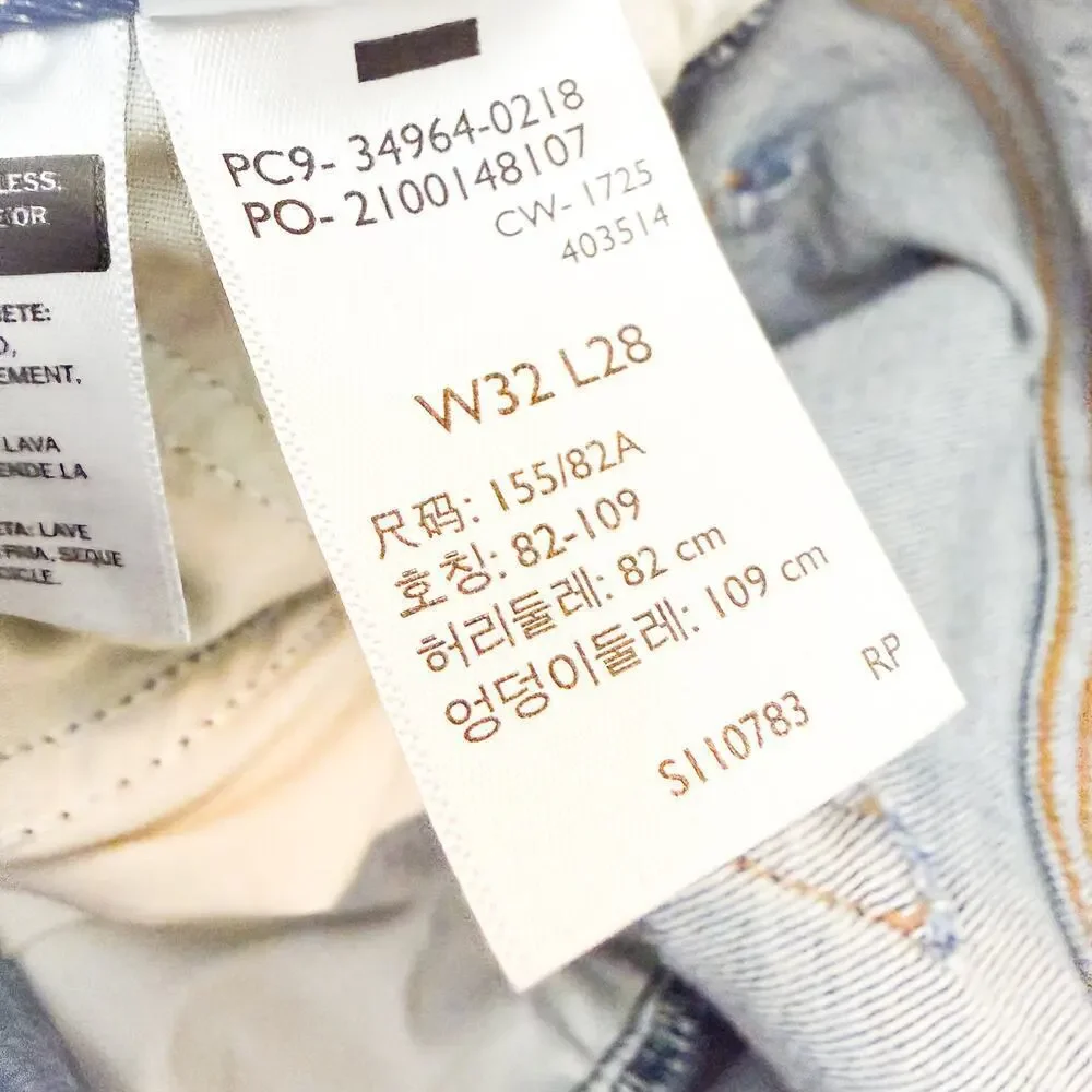 Levi's Wedgie Straight Button Fly Denim Jeans Straight Leg Size 32